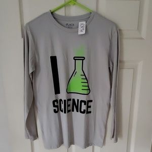 👨‍🔬🆕️Boys Long Sleeve Science T-shirt